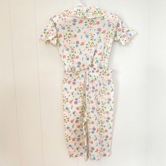 Vintage Carter's White Floral Pajama Set 1 Year - Picture 7 of 9